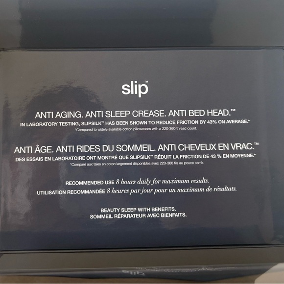 New Slip Queen-sized Silk Pillowcase in Charcoal - Picture 8 of 8